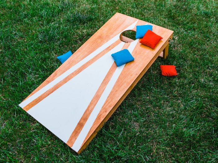 Diy corn hole game