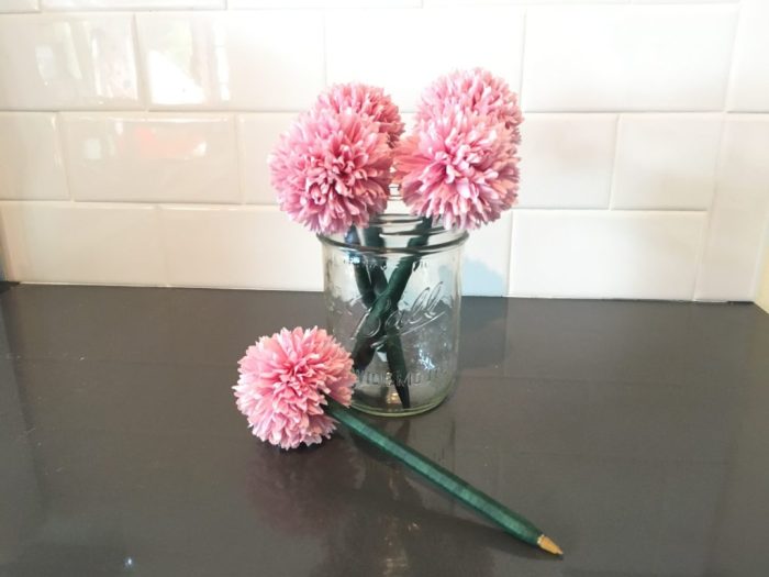 Diy flower pens