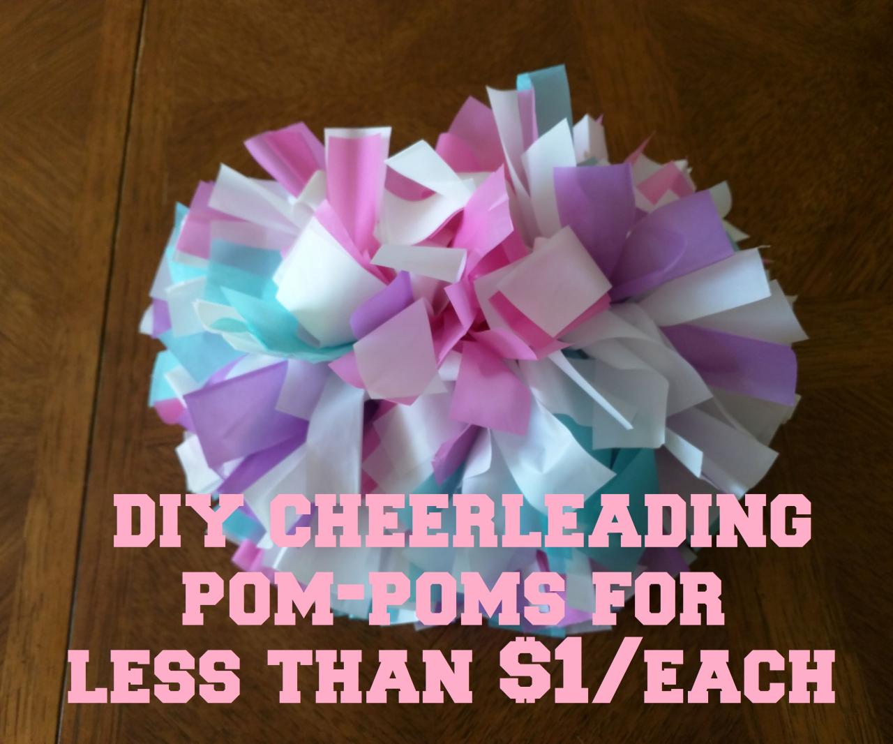 Diy cheerleading pom poms