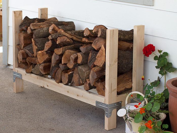 Diy firewood holder