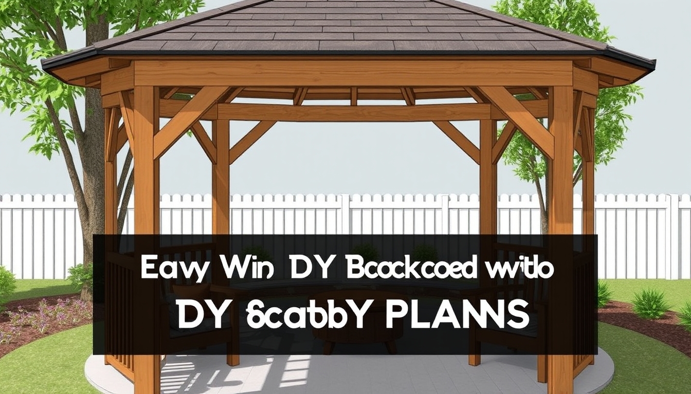 Transform Your Backyard with Easy DIY Gazebo Plans Step-by-Step Guide