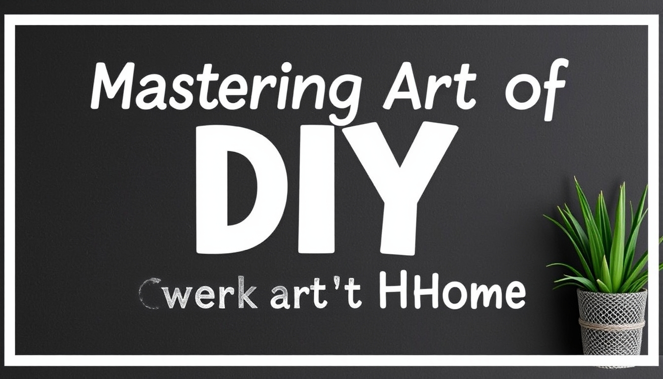 Unleashing Your Creativity Mastering the Art of DIY Crafts at Home