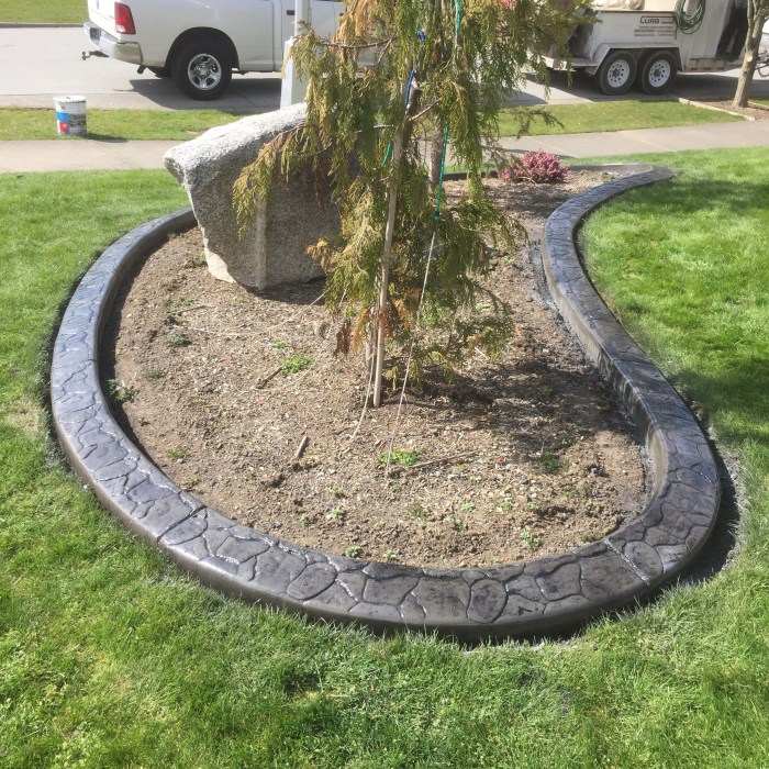 Diy concrete edging