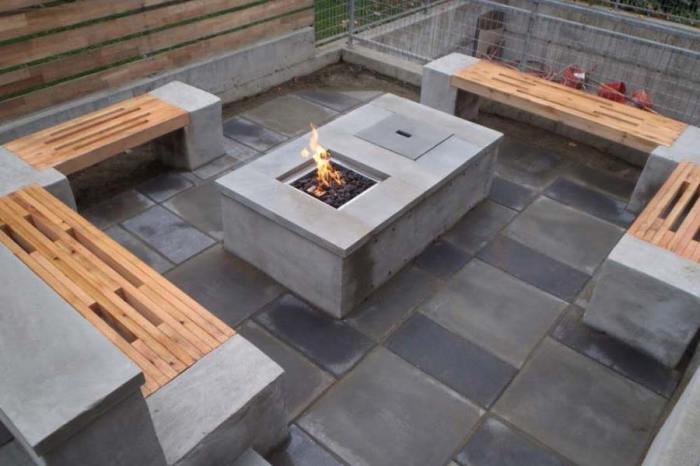 Diy fire pit table