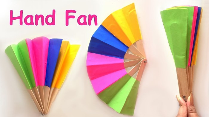 Diy hand fan