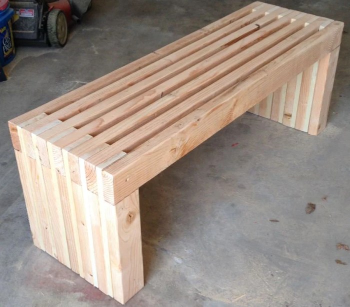 Bench plans simple 2x4 modern easy wood diy outdoor build work project benches choose board projects furniture metal