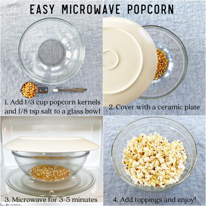 Diy microwave popcorn