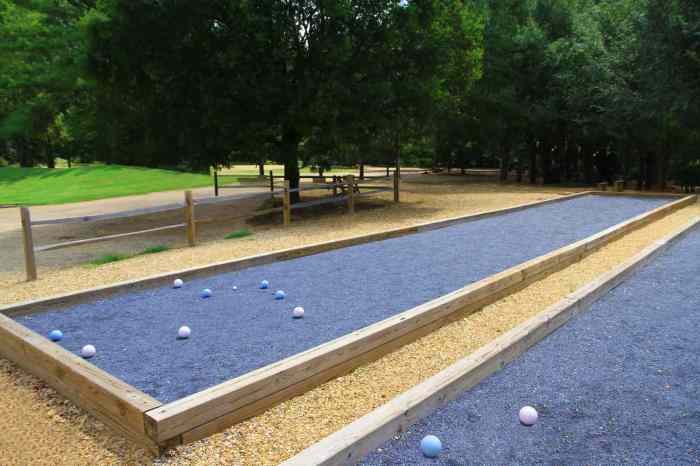 Diy bocce ball court