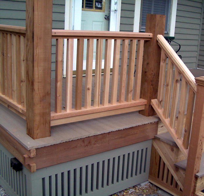 Deck railing ideas diy decking designs flat wood porch patio pool spindles different railings wooden slat board outdoor plans vertical